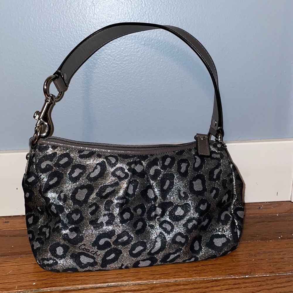 Coach cheetah mini purse
